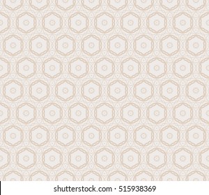 seamless pattern. floral geometric lace texture for design invitation, wallpaper, fabric. beige color. Decorative background, tribal ethnic ornament
