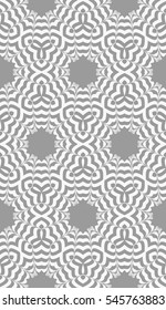 seamless pattern. floral geometric lace texture Decorative background, tribal ethnic ornament. silver color