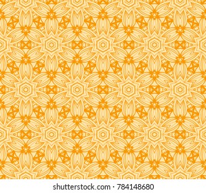 seamless pattern in floral geometric style. vector illustration. idea for wallpaper, clothes, invitation card background