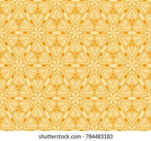 seamless pattern in floral geometric style. vector illustration. idea for wallpaper, clothes, invitation card background