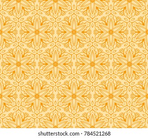 seamless pattern in floral geometric style. vector illustration. idea for wallpaper, clothes, invitation card background