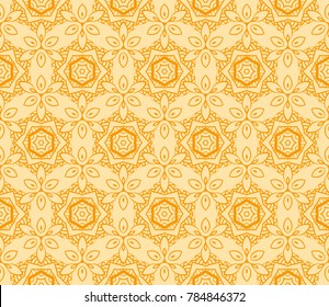 seamless pattern in floral geometric style. vector illustration. idea for wallpaper, clothes, invitation card background
