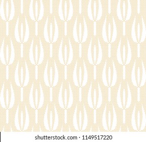 seamless pattern with floral geometry shapes