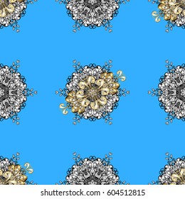 Seamless pattern floral pattern. Graphic modern pattern. Wallpaper baroque, damask. Seamless vector background with white doodles.