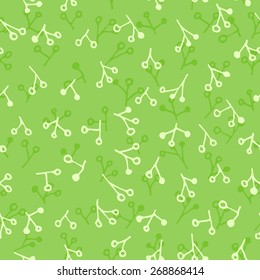 Seamless pattern with floral hand drawn elements