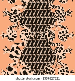 seamless pattern with floral lace.