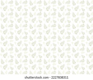 Seamless pattern floral leaf branch vector illustration. Design for wallpaper, wrapping paper, background, fabric.