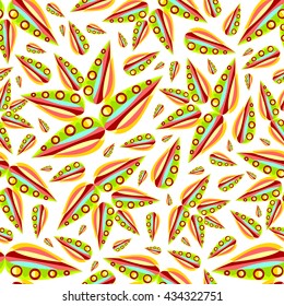 seamless pattern: floral leaf motifs