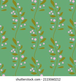 seamless pattern floral with leaves.vector