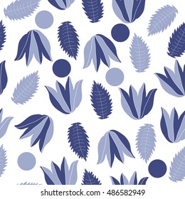 Seamless     pattern of  floral motif.