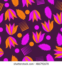 Seamless   pattern of  floral motif.