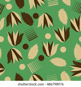 Seamless   pattern of  floral motif.