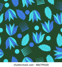 Seamless   pattern of  floral motif.