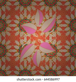 Seamless pattern with floral motif. Seamless floral pattern with blue flowers, watercolor. Vector flower illustration.