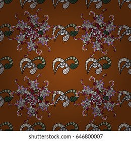 Seamless pattern with floral motif. Seamless floral pattern with blue flowers, watercolor. Vector flower illustration.