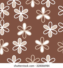 Seamless   pattern of floral motif, ellipses, stripes,flowers.