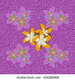 Seamless pattern with floral motif. Seamless floral pattern with flowers, watercolor. Vector flower illustration.