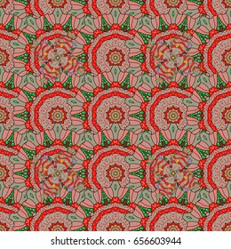 Seamless pattern with floral motif. Seamless floral pattern with flowers, watercolor. Vector flower illustration.
