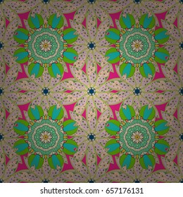 Seamless pattern with floral motif. Seamless floral pattern with flowers, watercolor. Vector flower illustration.
