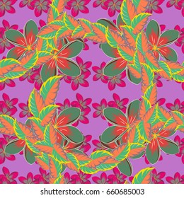 Seamless pattern with floral motif. Seamless floral pattern with flowers, watercolor. Vector flower illustration.