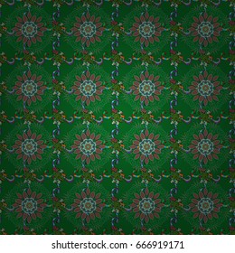 Seamless pattern with floral motif. Seamless floral pattern with flowers, watercolor. Vector flower illustration.