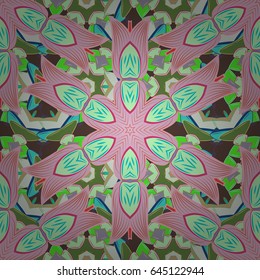 Seamless pattern with floral motif. Seamless floral pattern with red flowers, watercolor. Vector flower illustration.