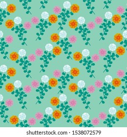 Seamless Pattern With Floral Motifs able to print for cloths, tablecloths, blanket, shirts, dresses, posters, papers, wall stickers. 