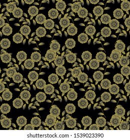 Seamless Pattern With Floral Motifs able to print for cloths, tablecloths, blanket, shirts, dresses, posters, papers, wall stickers. 