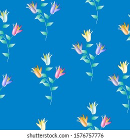 Seamless Pattern With Floral Motifs able to print for cloths, tablecloths, blanket, shirts, dresses, posters, papers.