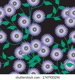 Seamless Pattern With Floral Motifs able to print for cloths, tablecloths, blanket, shirts, dresses, posters, papers.