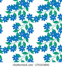 Seamless Pattern With Floral Motifs able to print for cloths, tablecloths, blanket, shirts, dresses, posters, papers.