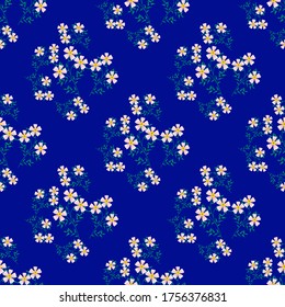 Nahtloses Muster mit Blumenmotiven zum Bedrucken von Stoffen, Tischdecken, Decken, Hemden, Kleider, Plakaten, Papieren.