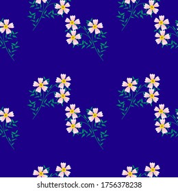 Patrón sin foco con motivos florales que se pueden imprimir para paños, manteles, mantas, camisas, vestidos, carteles, papeles.