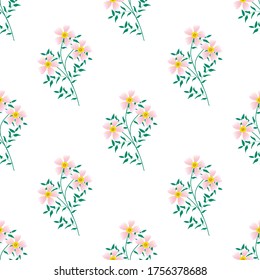 Patrón sin foco con motivos florales que se pueden imprimir para paños, manteles, mantas, camisas, vestidos, carteles, papeles.