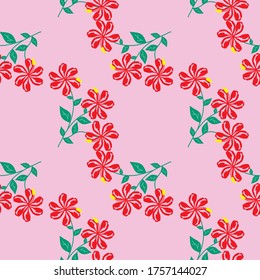 Seamless Pattern With Floral Motifs able to print for cloths, tablecloths, blanket, shirts, dresses, posters, papers.