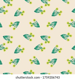 Seamless Pattern With Floral Motifs able to print for cloths, tablecloths, blanket, shirts, dresses, posters, papers.