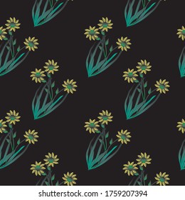 Patrón sin foco con motivos florales que se pueden imprimir para paños, manteles, mantas, camisas, vestidos, carteles, papeles.