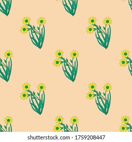 Seamless Pattern With Floral Motifs able to print for cloths, tablecloths, blanket, shirts, dresses, posters, papers.