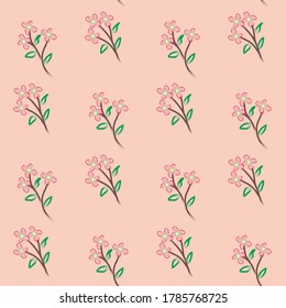 Seamless Pattern With Floral Motifs able to print for cloths, tablecloths, blanket, shirts, dresses, posters, papers.