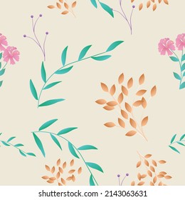 Seamless Pattern With Floral Motifs able to print for cloths, tablecloths, blanket, shirts, dresses, posters, papers.