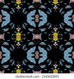 Seamless Pattern With Floral Motifs able to print for cloths, tablecloths, blanket, shirts, dresses, posters, papers.