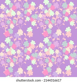Seamless Pattern With Floral Motifs able to print for cloths, tablecloths, blanket, shirts, dresses, posters, papers.
