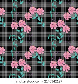 Seamless Pattern With Floral Motifs able to print for cloths, tablecloths, blanket, shirts, dresses, posters, papers.
