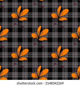 Seamless Pattern With Floral Motifs able to print for cloths, tablecloths, blanket, shirts, dresses, posters, papers.