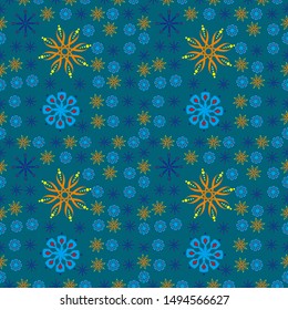 Seamless Pattern with Floral Motifs. Floral Background. Batik Design