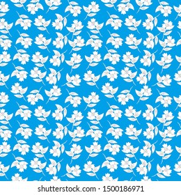 Seamless Pattern With Floral Motifs. Floral Background. Batik Design