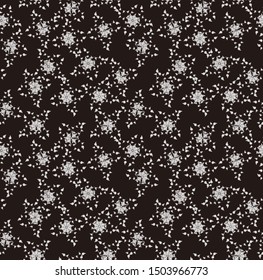 Seamless Pattern With Floral Motifs. Floral Background. Batik seamless pattern design