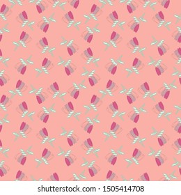 Seamless Pattern With Floral Motifs. Batik Seamless Pattern Design. Background Floral Motifs
