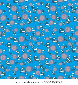 Seamless Pattern With Floral Motifs. Batik Design. Floral Background