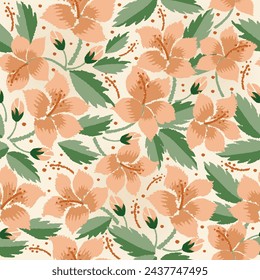 seamless pattern Floral motifs in vecor are suitable for fabrics, digital motifs, prints, wrapping, etc